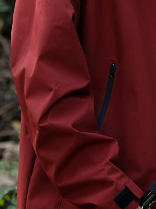 Heidi-Mode - Wasser- und winddichte Damenregenjacke mit Kapuze und Taschen
