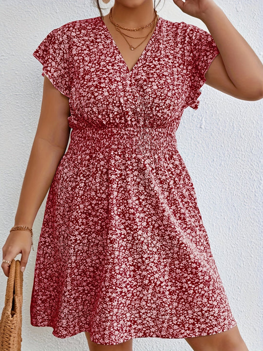 Plus Size Rüschenkleid - Clara