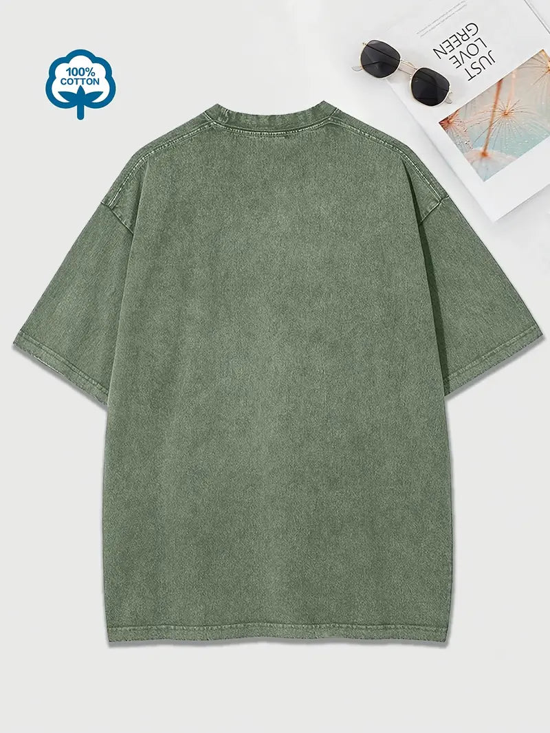 Heidi-Mode | Baumwoll-T-Shirt mit Rundhalsausschnitt