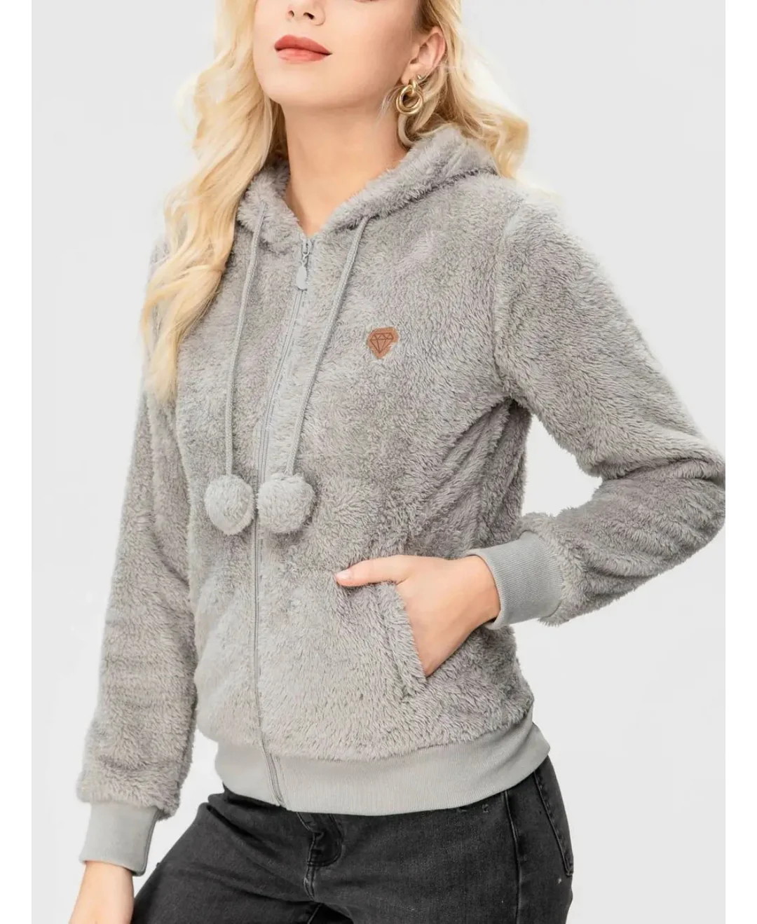 Heidi-Mode | Jacke Mit Kapuze Und Reißverschluss, Fleece-Weste Damen