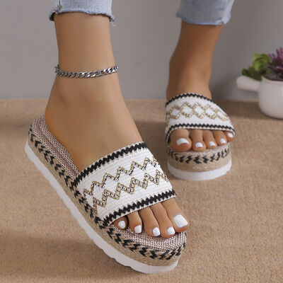 Heidi-Mode | Offene Zehen Plattform Sandalen