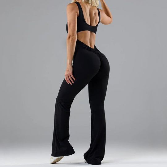 Eleganter V-Ausschnitt Jumpsuit für Damen