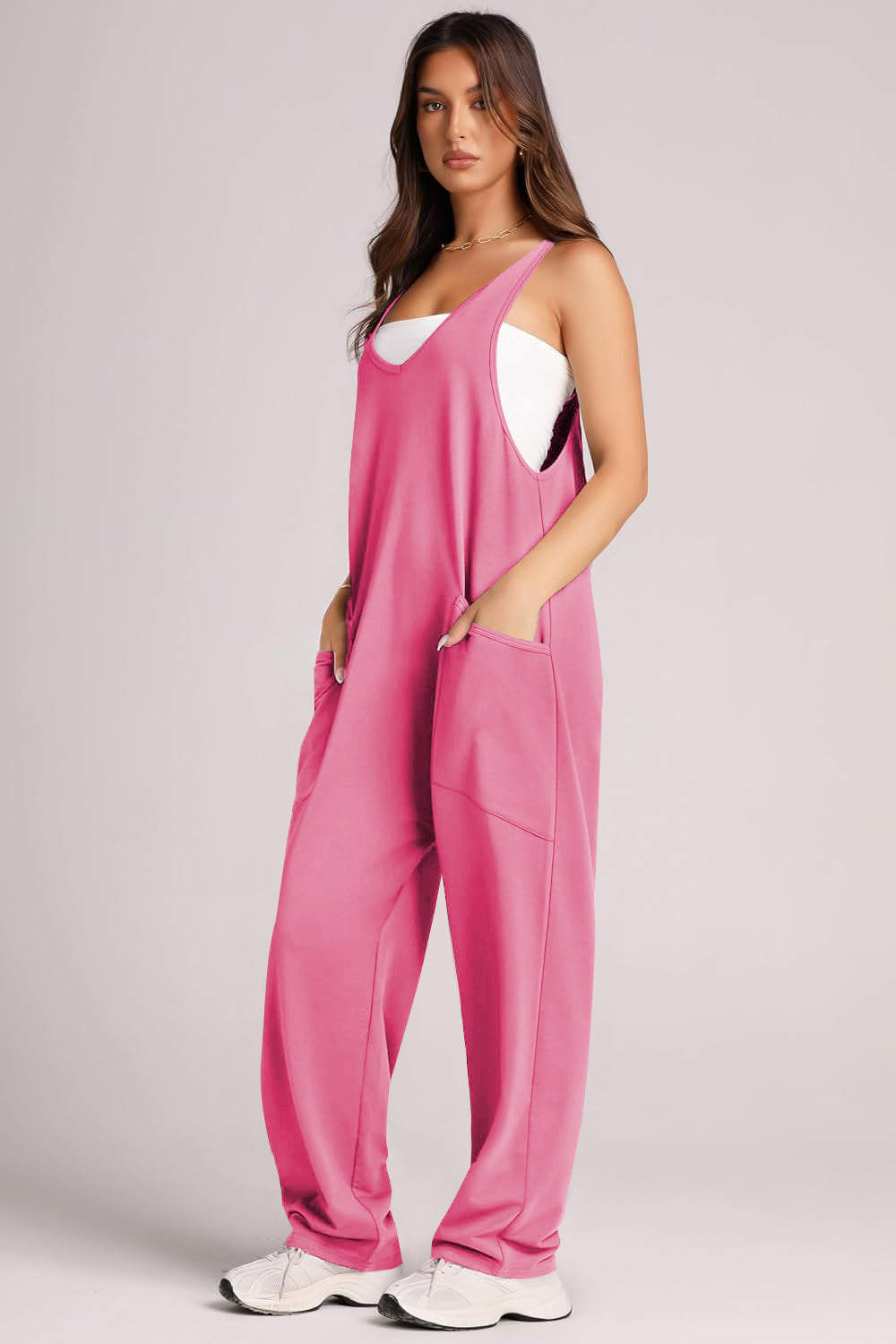 Heidi-Mode | Lovelet V-Ausschnitt Breite Träger Latzhose