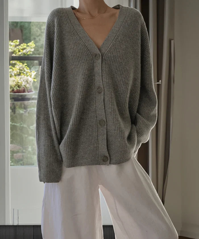 Stilvolle Kaschmir Cardigan Jacke Damen