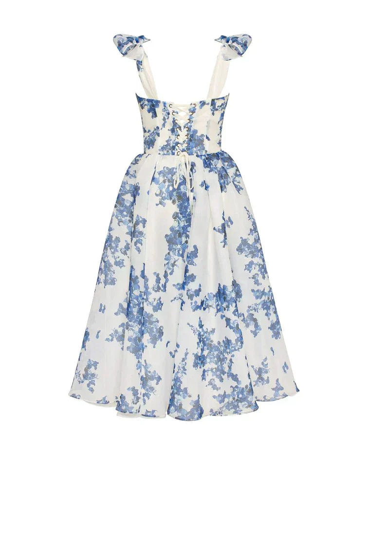 Midi Kleid Blumen Sommer