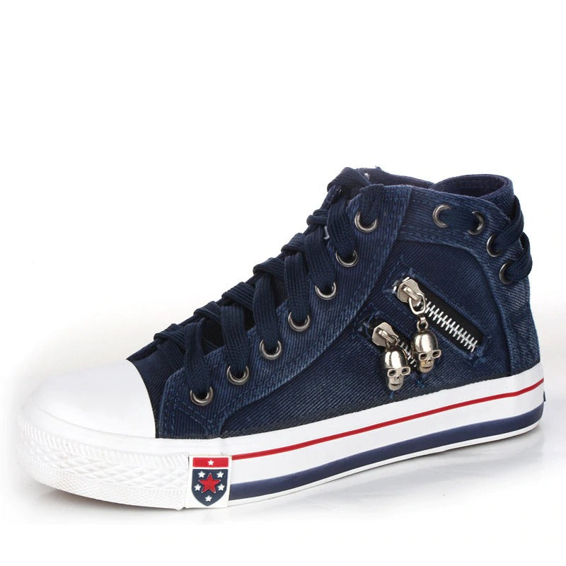 Bequeme Denim-Schuhe