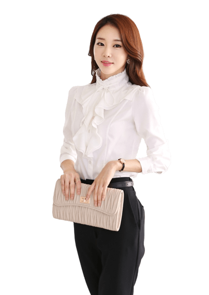 Heidi-Mode | Damen Jabot-Bluse