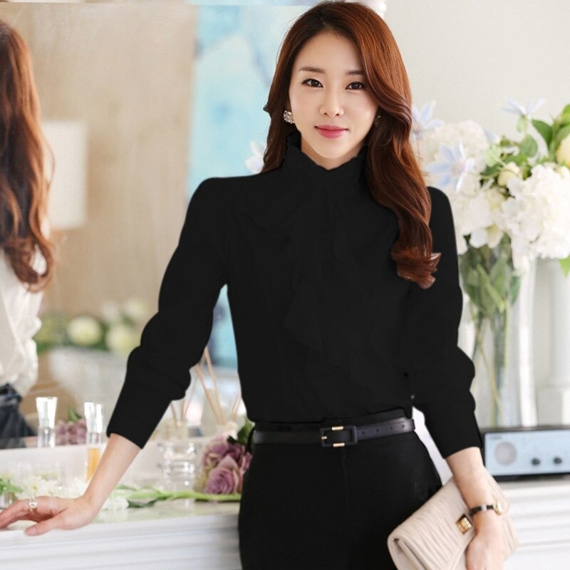 Heidi-Mode | Damen Jabot-Bluse