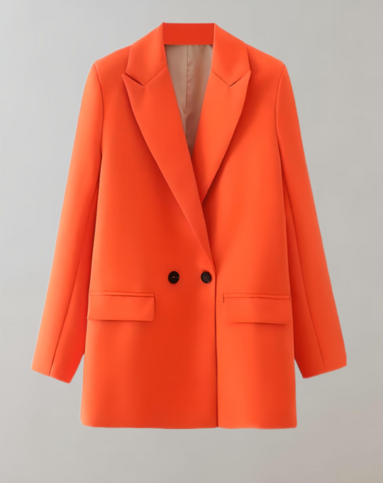 Heidi-Mode | Übergroßer Button-Down Blazer