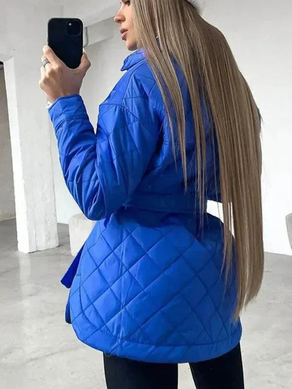 Heidi-Mode | Schickes lockeres Damen-Stepphemdjacke