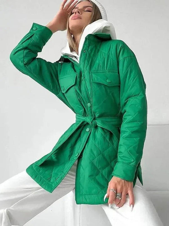 Heidi-Mode | Schickes lockeres Damen-Stepphemdjacke