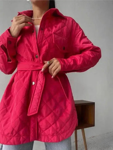 Heidi-Mode | Schickes lockeres Damen-Stepphemdjacke