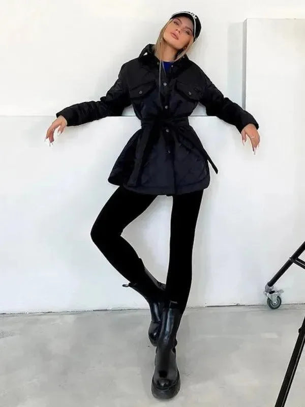 Heidi-Mode | Schickes lockeres Damen-Stepphemdjacke