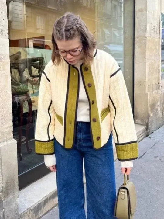 Heidi-Mode | Schicker Patchwork Damen Steppmantel