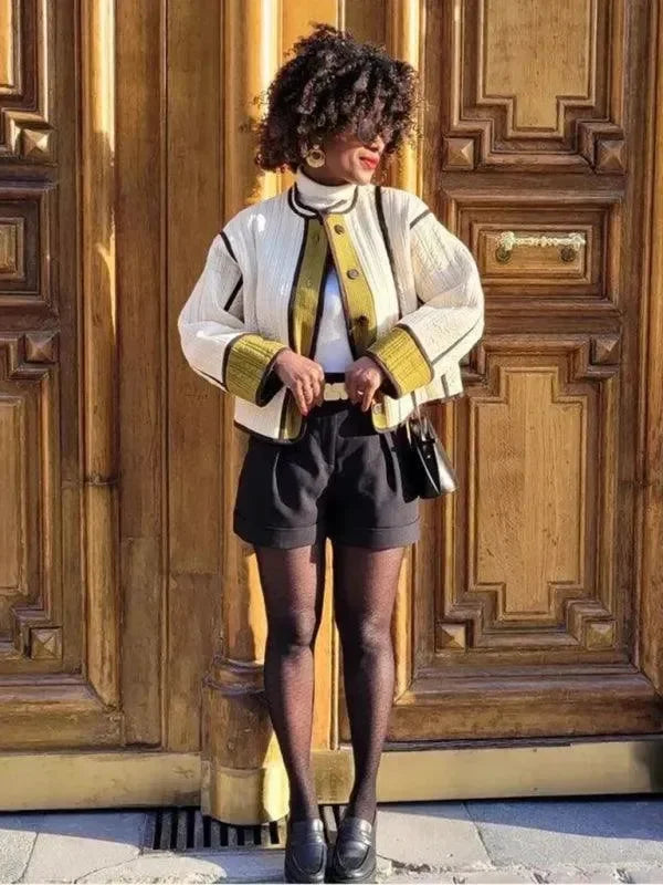 Heidi-Mode | Schicker Patchwork Damen Steppmantel