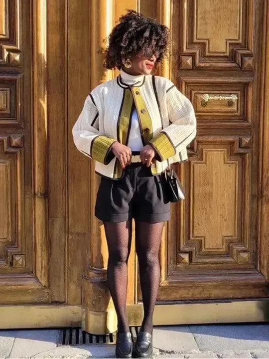 Heidi-Mode | Schicker Patchwork Damen Steppmantel