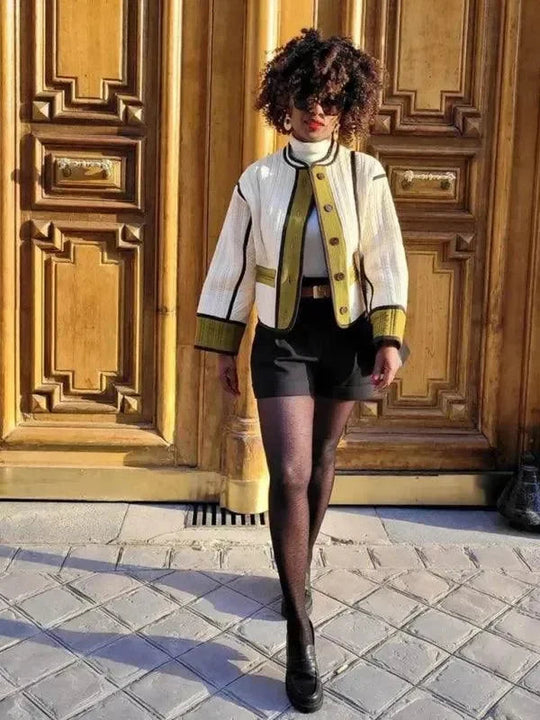 Heidi-Mode | Schicker Patchwork Damen Steppmantel