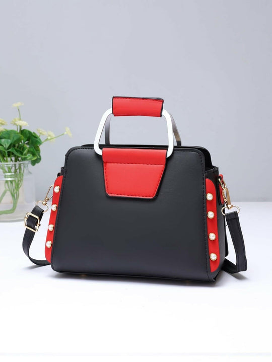 Heidi-Mode | Chic Quadrat Tasche In Helles Grün Polyester mit Verspielt Pom