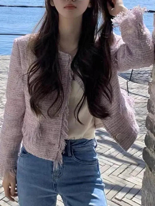 Heidi-Mode | Schicke Quasten Tweedjacke Damen