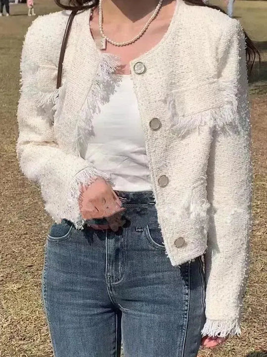 Heidi-Mode | Schicke Quasten Tweedjacke Damen