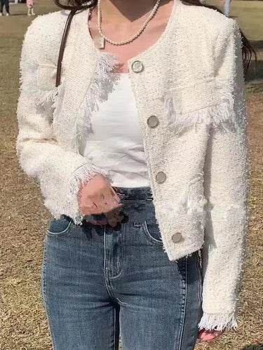 Heidi-Mode | Schicke Quasten Tweedjacke Damen