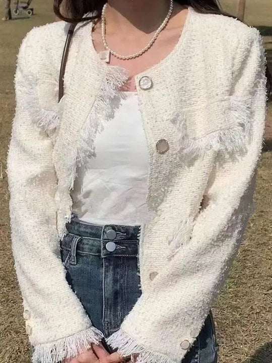 Heidi-Mode | Schicke Quasten Tweedjacke Damen