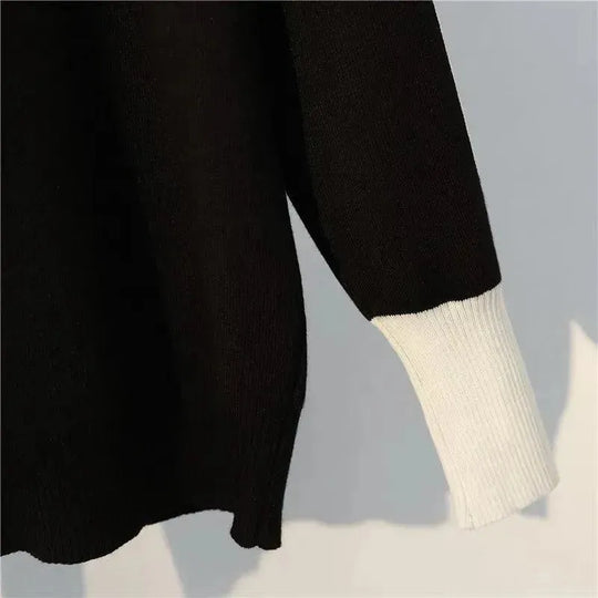 Heidi-Mode | Damen Freizeit Gestreift Zwei Teilig Pullover Satz