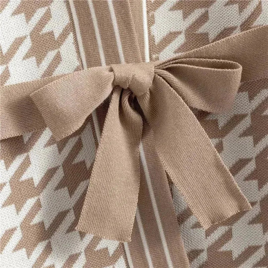 Heidi-Mode | Frauen Geometrisches V-Ausschnitt Zweiteiliges Satz