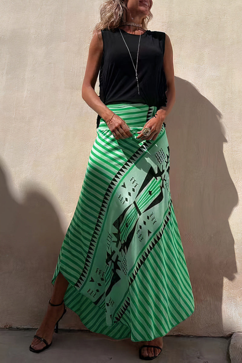 Heidi-Mode | Chic Sommer Maxi Rock für Damen