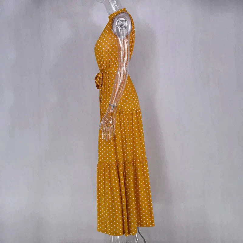 Heidi-Mode | Polka Dot Freizeit Sommerkleid