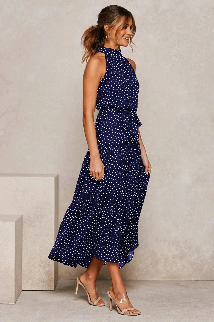 Heidi-Mode | Polka Dot Freizeit Sommerkleid