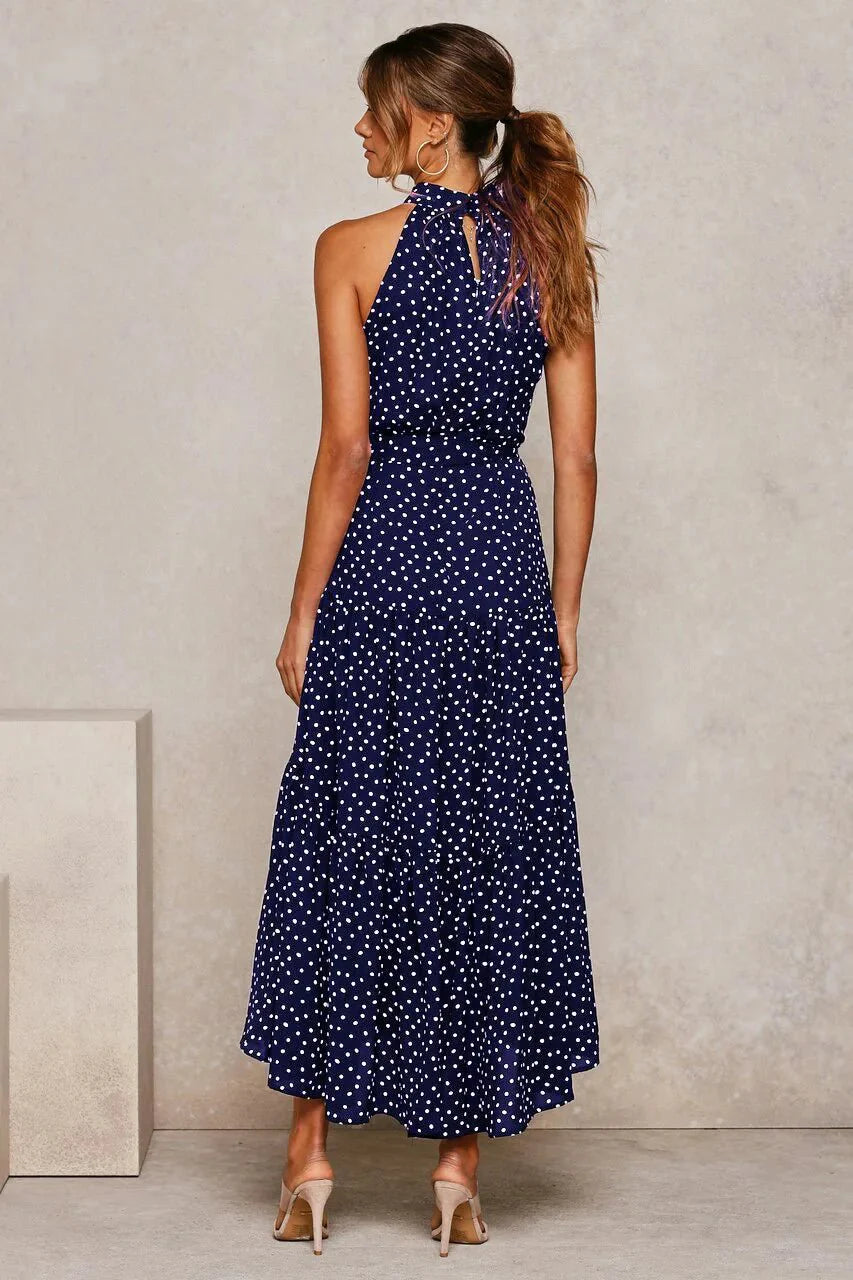 Heidi-Mode | Polka Dot Freizeit Sommerkleid
