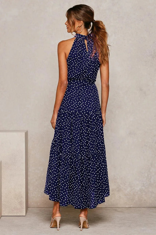 Heidi-Mode | Polka Dot Freizeit Sommerkleid