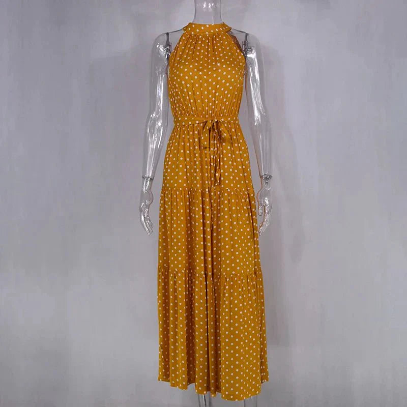 Heidi-Mode | Polka Dot Freizeit Sommerkleid