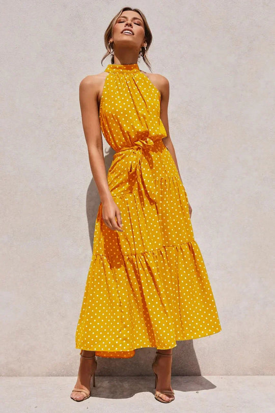 Heidi-Mode | Polka Dot Freizeit Sommerkleid