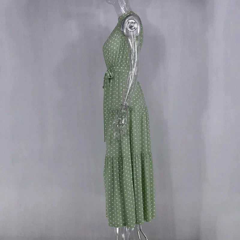 Heidi-Mode | Polka Dot Freizeit Sommerkleid