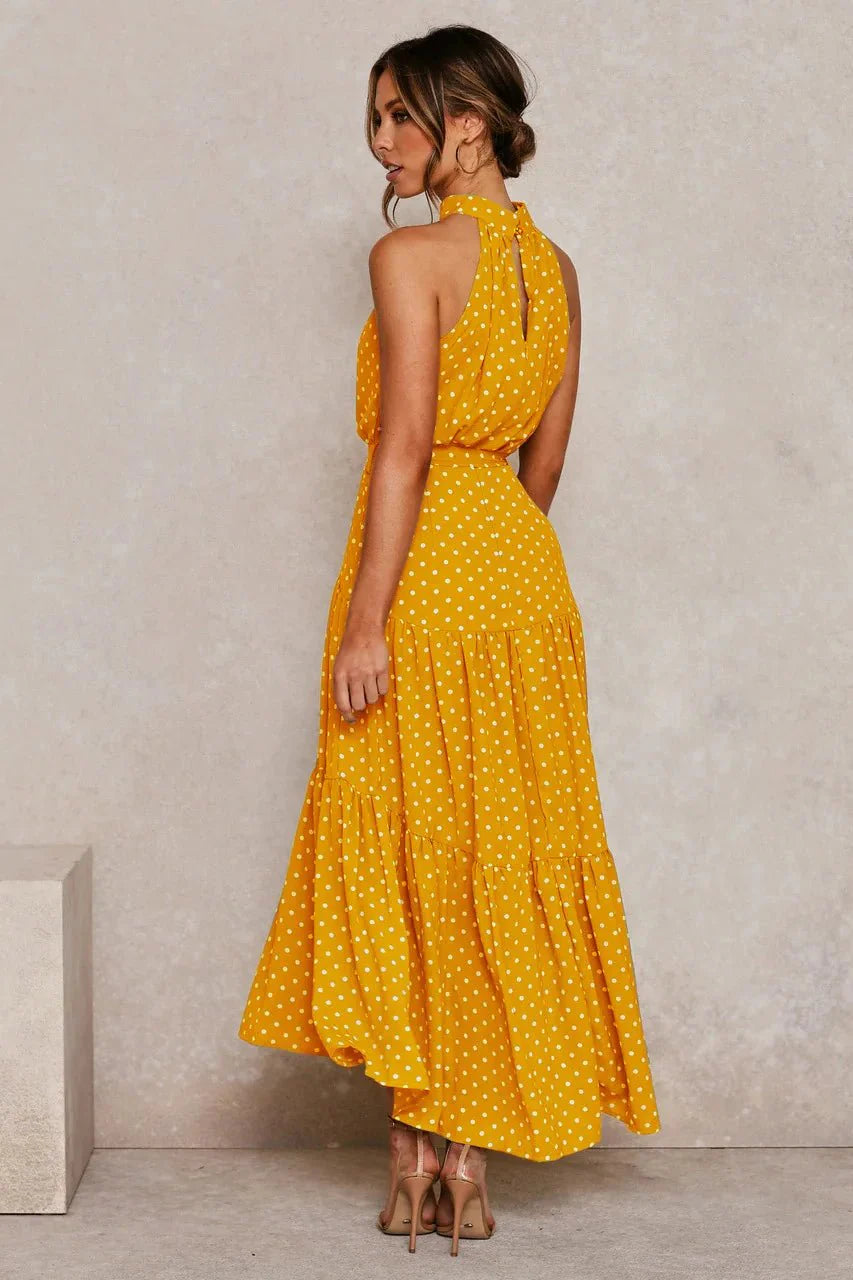 Heidi-Mode | Polka Dot Freizeit Sommerkleid
