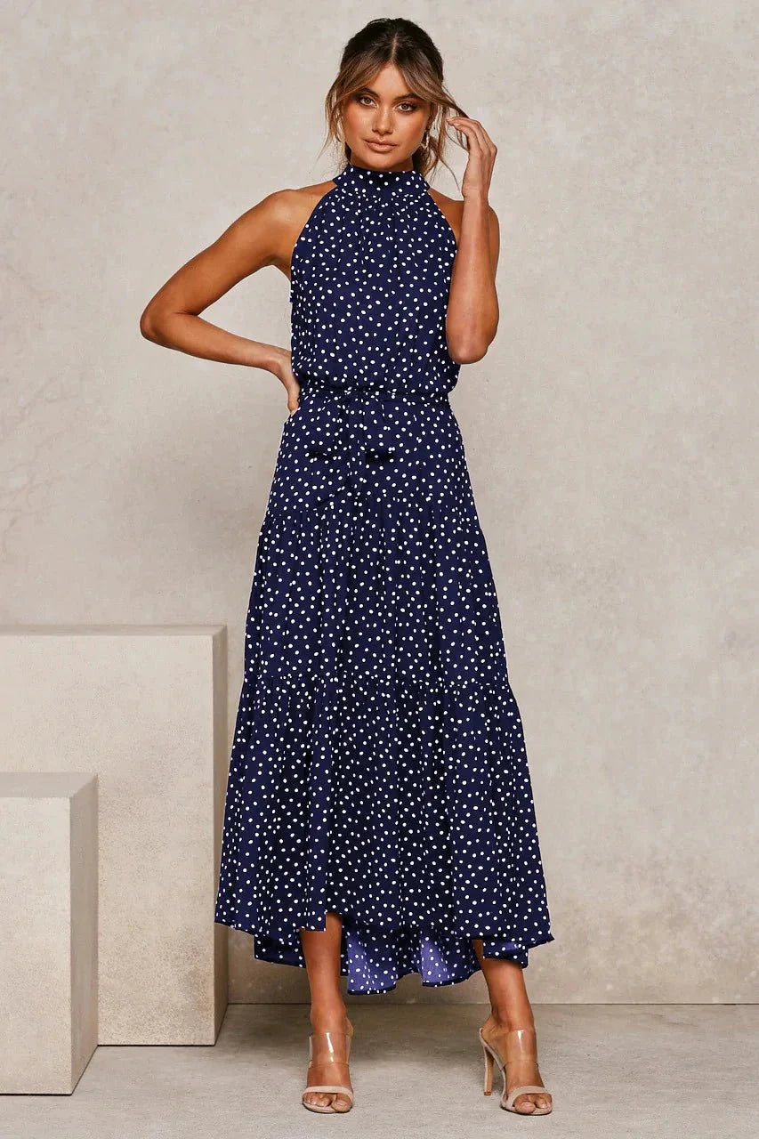 Heidi-Mode | Polka Dot Freizeit Sommerkleid