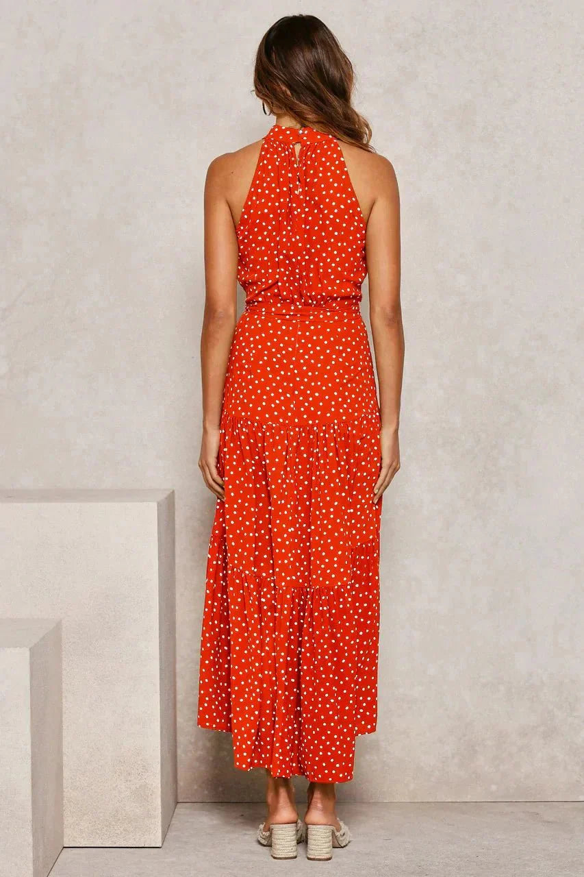Heidi-Mode | Polka Dot Freizeit Sommerkleid