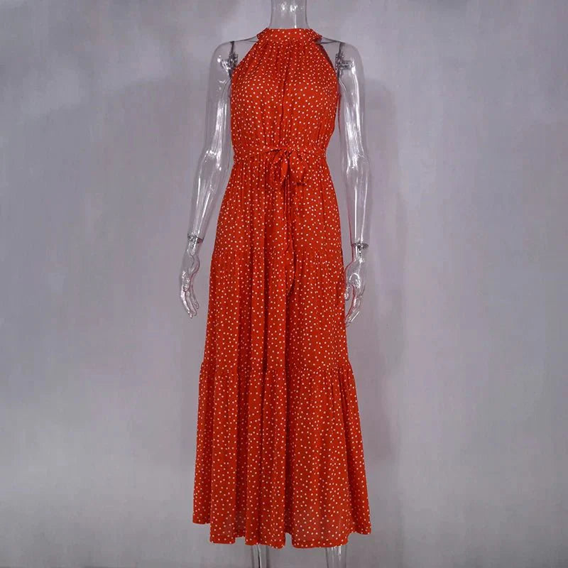 Heidi-Mode | Polka Dot Freizeit Sommerkleid