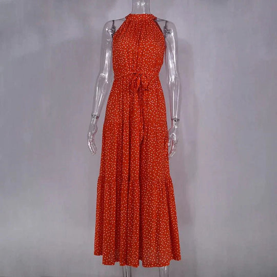 Heidi-Mode | Polka Dot Freizeit Sommerkleid