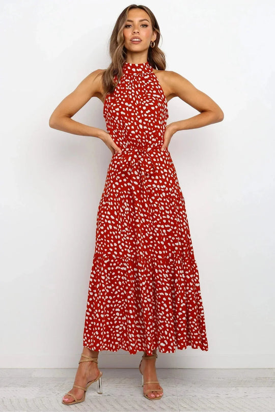 Heidi-Mode | Polka Dot Freizeit Sommerkleid