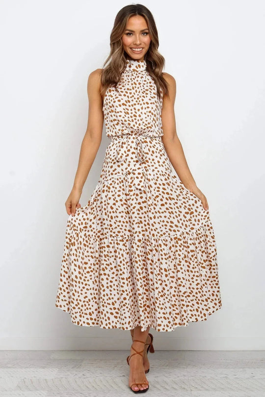 Heidi-Mode | Polka Dot Freizeit Sommerkleid