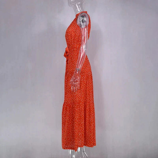 Heidi-Mode | Polka Dot Freizeit Sommerkleid