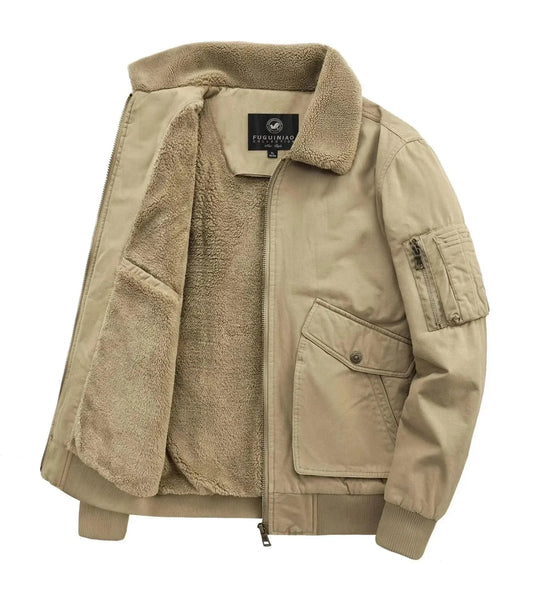 Heidi-Mode | Klassische Fleece Männer Winterjacke