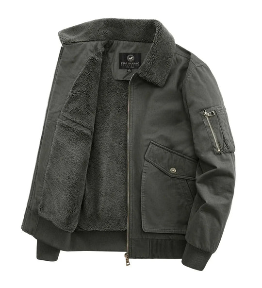 Heidi-Mode | Klassische Fleece Männer Winterjacke