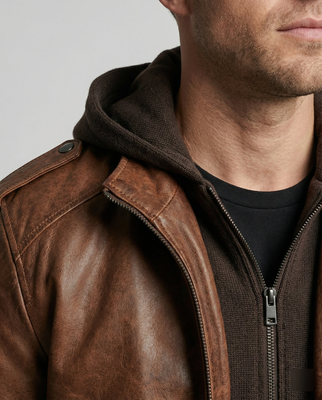 Stilvolle Herrenjacke mit Kapuze