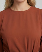 Heidi-Mode | Elegantes Kleid mit Laternenärmeln und Gürtel
