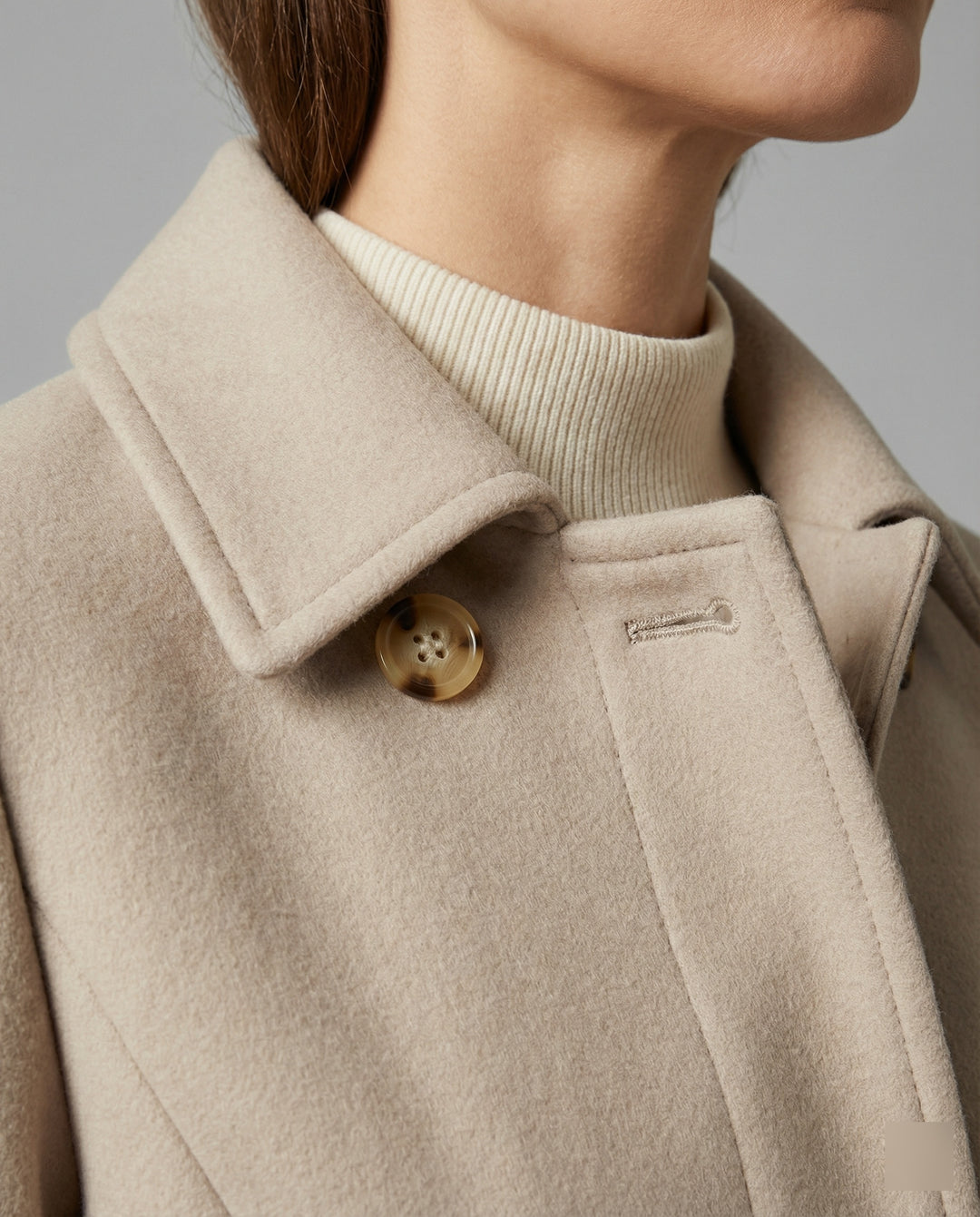 Damen eleganter Langblazer mit modernem Kragen und tailliertem Schnitt Heidi Mode