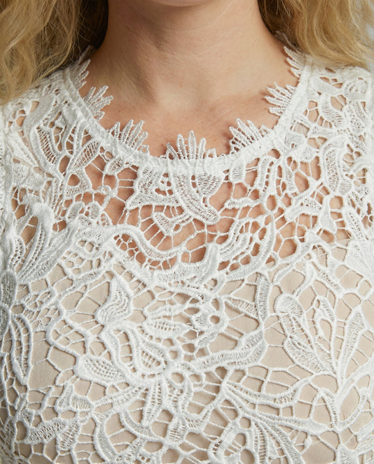 Elegantes Damen Sommerkleid aus Spitze für Sommer | Heidi-Mode